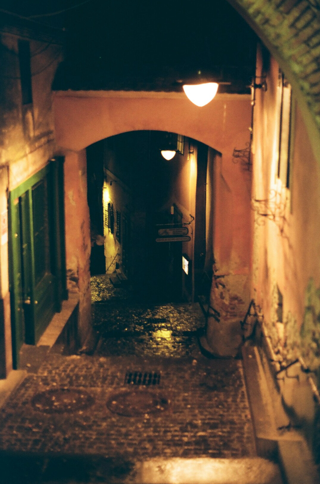 dark alley night