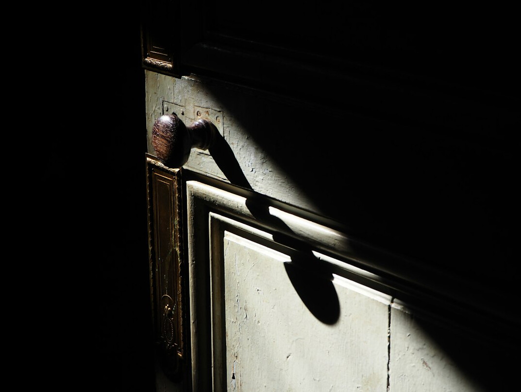 mysterious shadow in old house