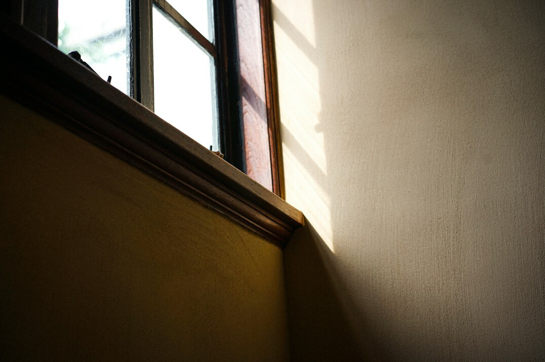 mysterious shadow in old house